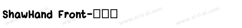 ShawHand Front字体转换